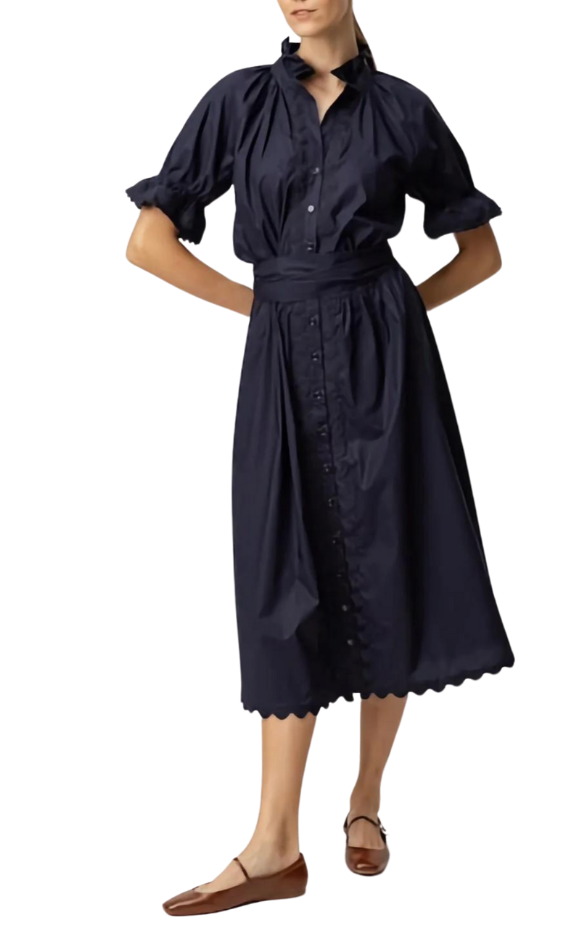 Aliza Dress - Navy