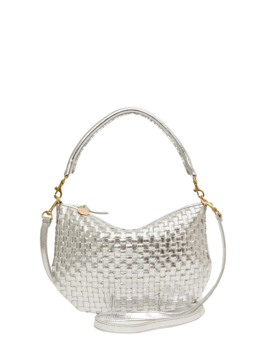 Petit Moyen Messenger - Silver Specchio Woven