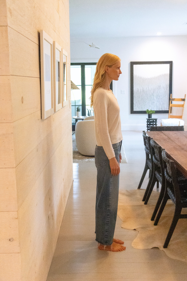 Janna Cashmere Cardigan- Chalk