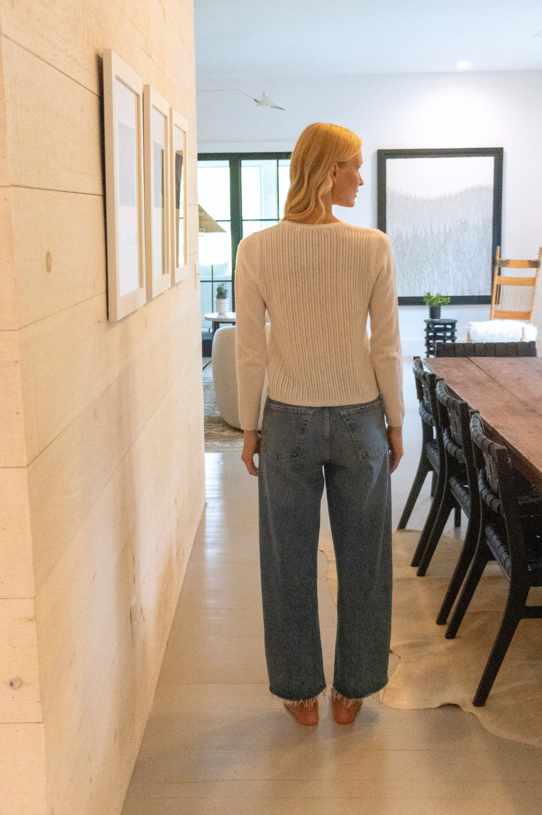 Janna Cashmere Cardigan- Chalk