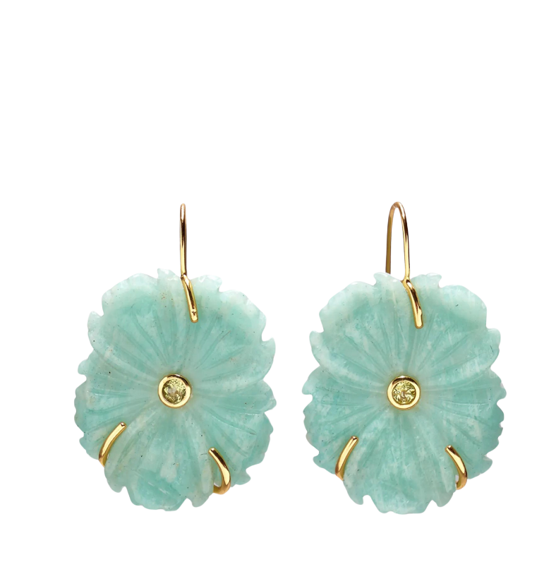 New Bloom Earrings - Sea Foam