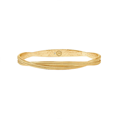 Cheval Twist Bangle - Gold