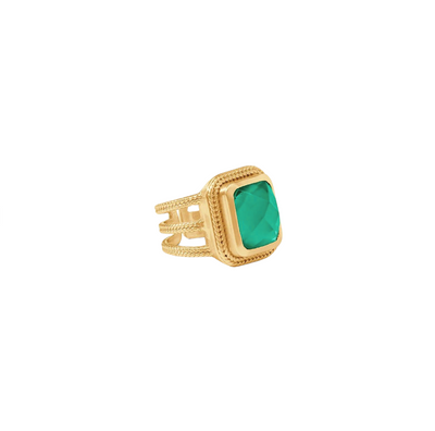 Cheval Statement Ring - Iridescent Emerald Green