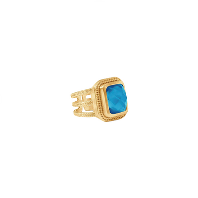 Cheval Statement Ring - Iridescent London Blue