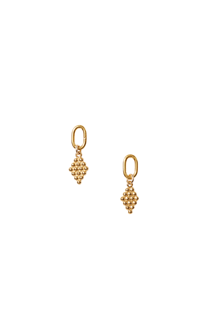 Diamond Drop Earrings - YG