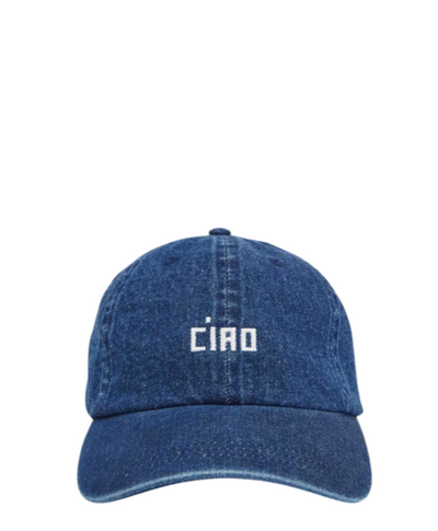 Baseball Hat - Navy Denim w/ Cream Ciao