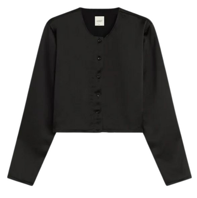 Barb Crew Cardigan - Black