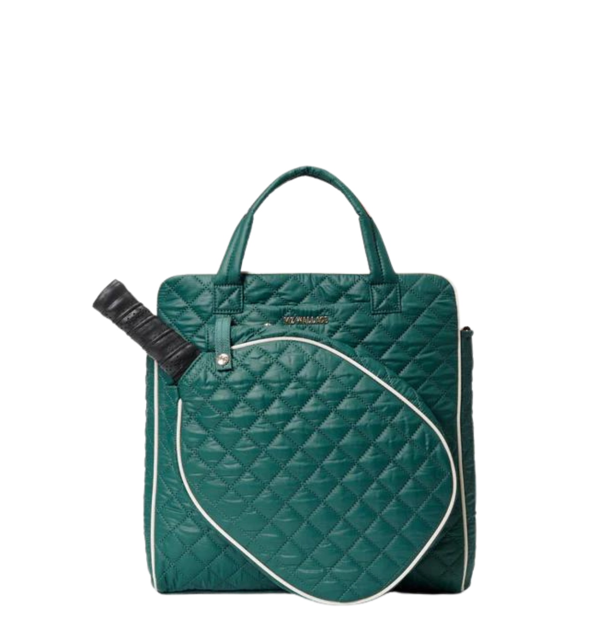 Pickleball Tote - Emerald/Ecru