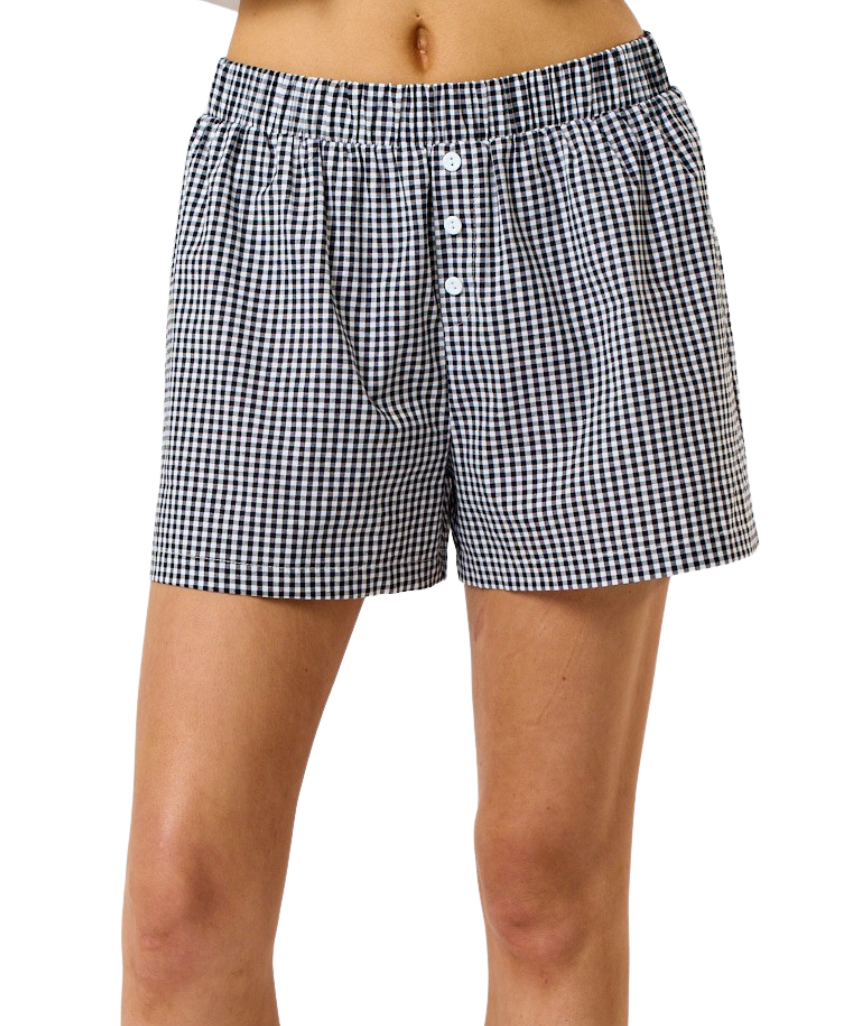 Gingham Boxer Shorts - Black/White – palmer & purchase