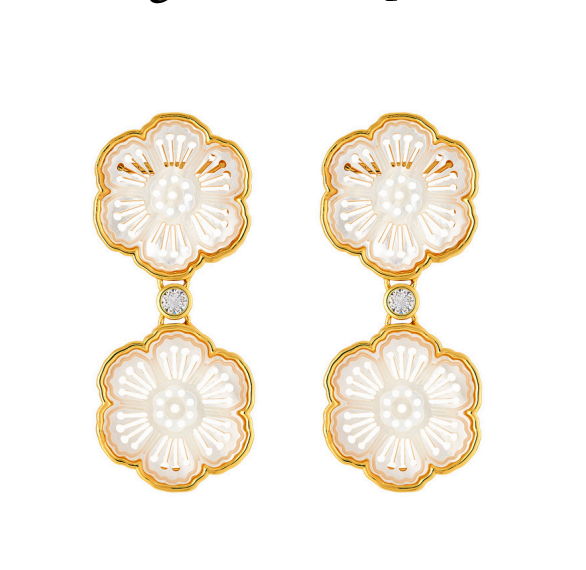 Marguerite Drop Earrings (Sm)