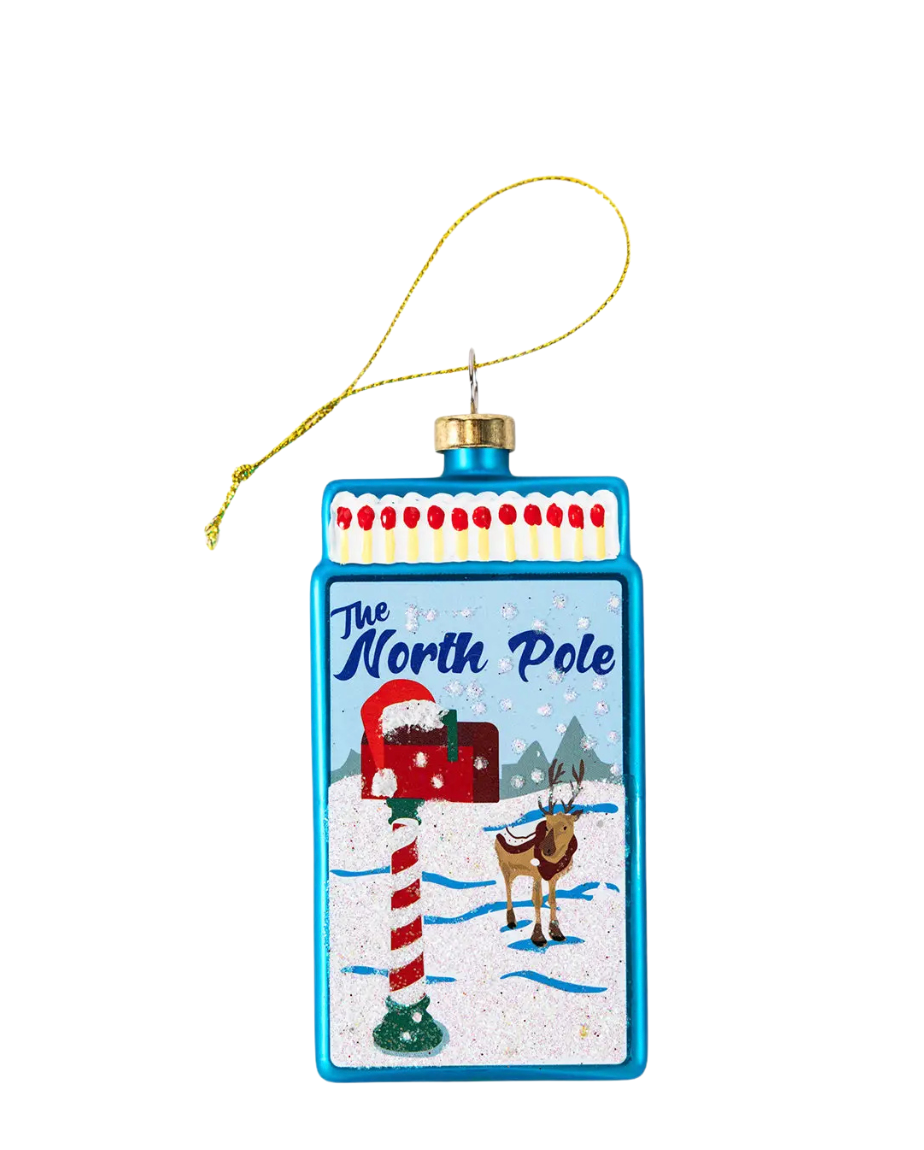 Matchbook Ornament - North Pole