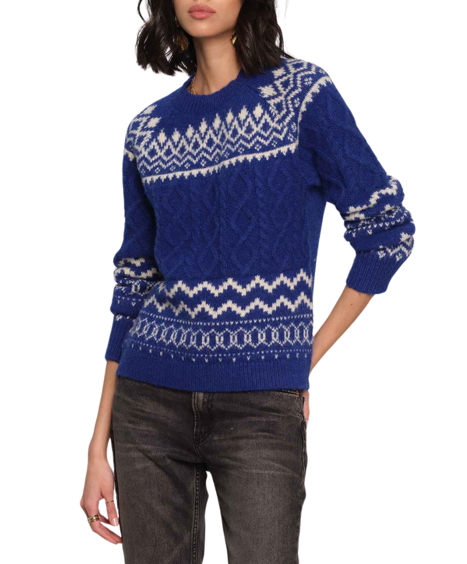 Noelle Sweater - Cobalt