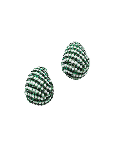 Holiday Teardrop Earring - Green