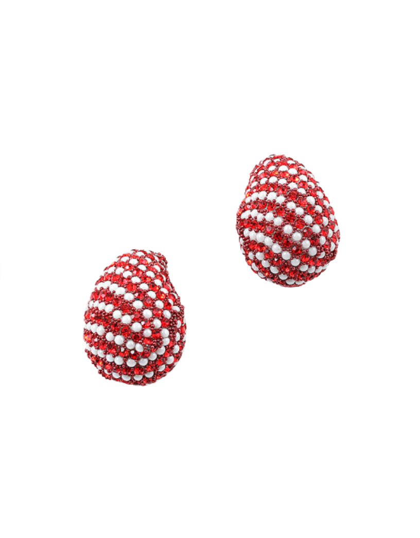 Holiday Teardrop Earring - Red