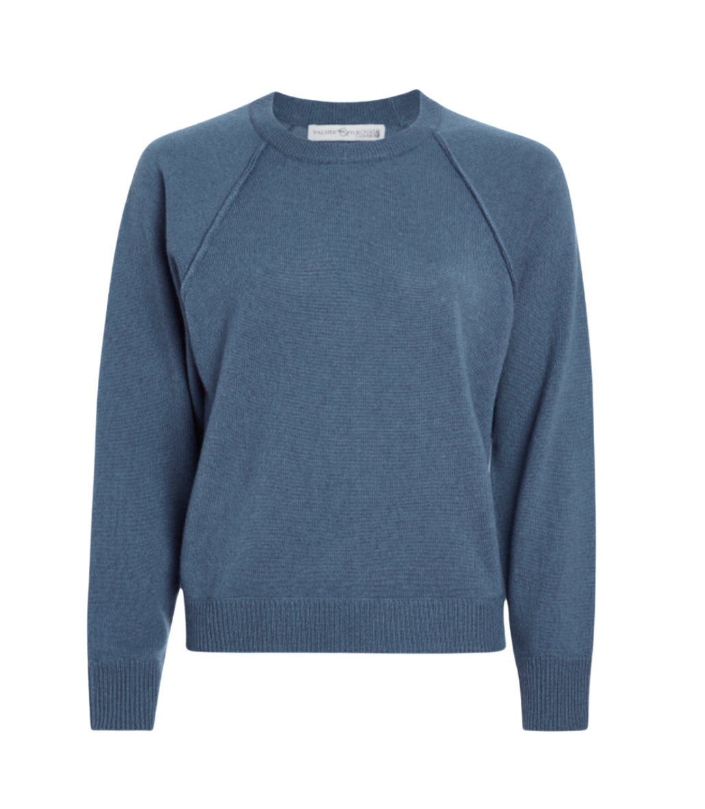 Jill Cashmere Sweatshirt- Indigo