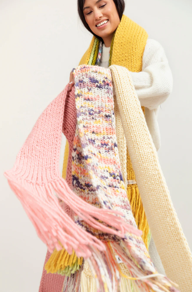 Scarf w/ Tassels - Primavera Multi