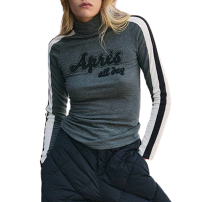 Apres All Day Mockneck - Heather Grey