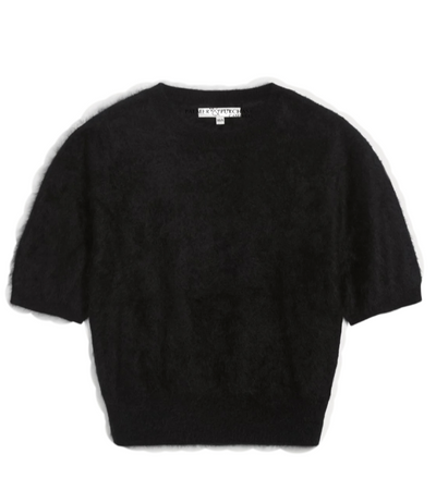 Rhetta Brushed Cashmere Pullover- Black