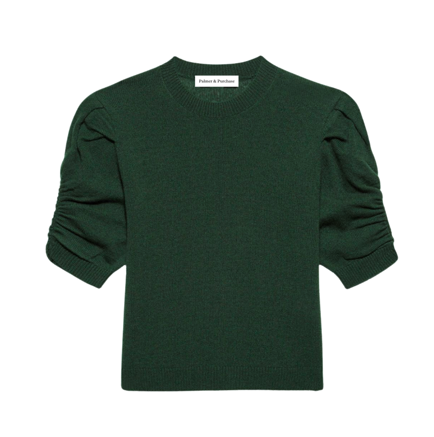 Katie Cashmere Sweater- Bottle Green