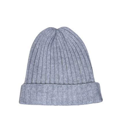 Cashmere Modern Beanie- Foggy