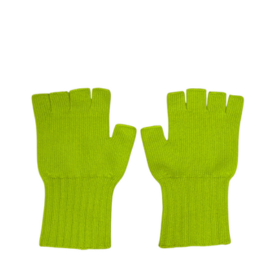 Cashmere Fingerless Gloves- Citrus