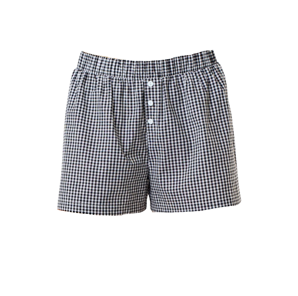 Gingham Boxer Shorts - Black/White – palmer & purchase