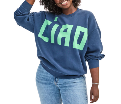 Oversized Sweatshirt - Grand Block Ciao