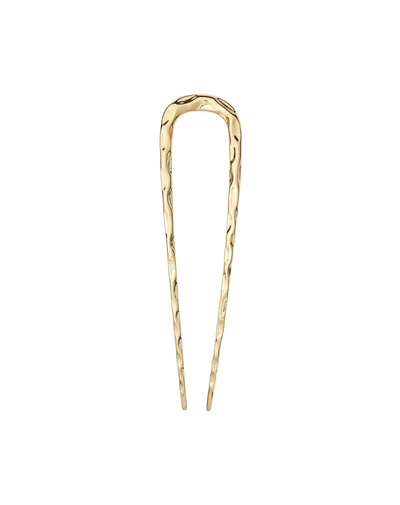 Midi Wavy French Hair Pin - Gold