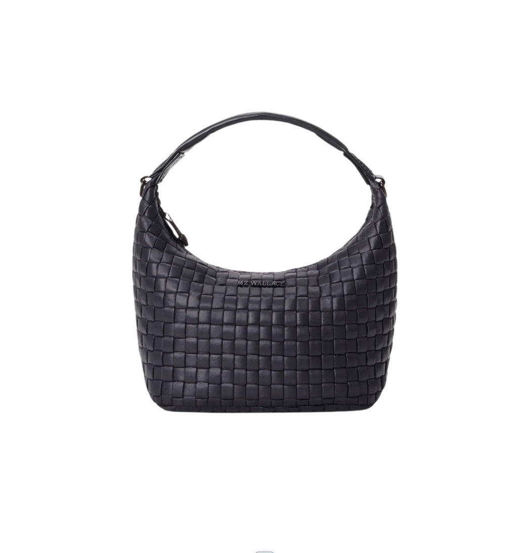 Mini Woven Hobo - Black