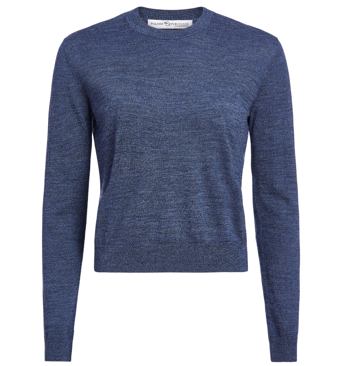 Jane Merino Pullover- Marled Blue