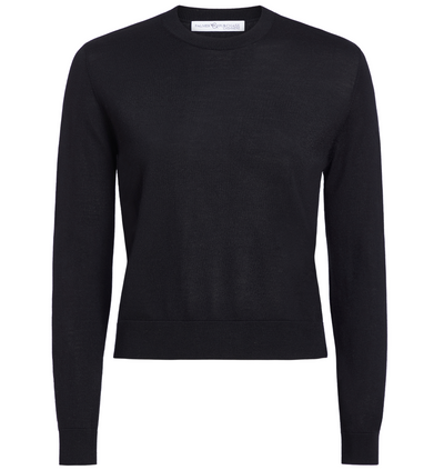 Jane Merino Pullover- Black