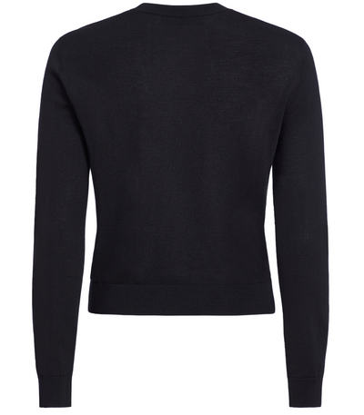 Jane Merino Pullover- Black