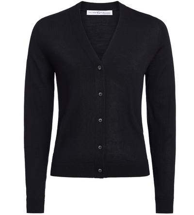 Eve Merino Cardigan- Black