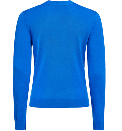 Eve Merino Cardigan- Cobalt Blue