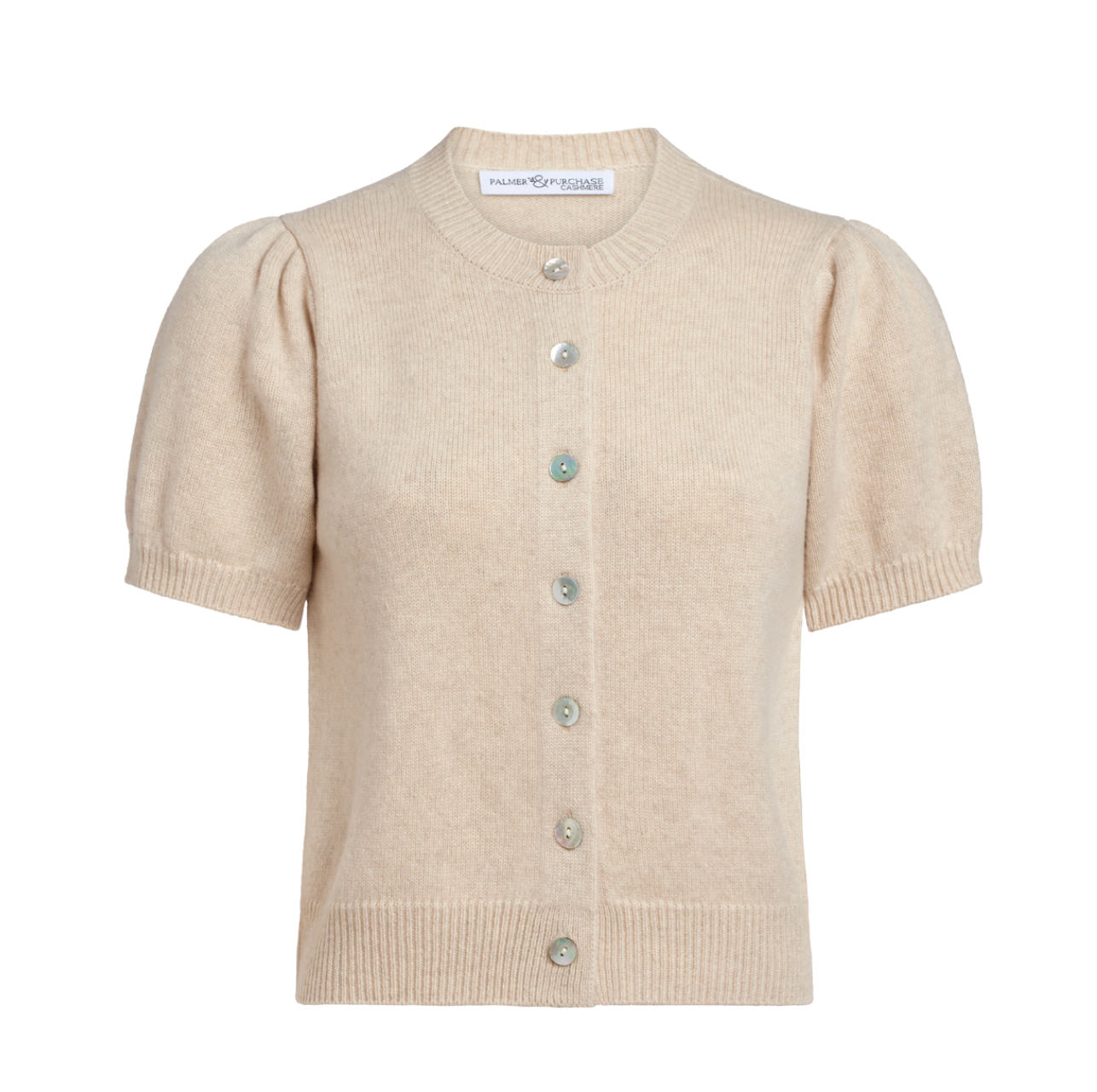 Mara Cashmere Cardigan- Wheat