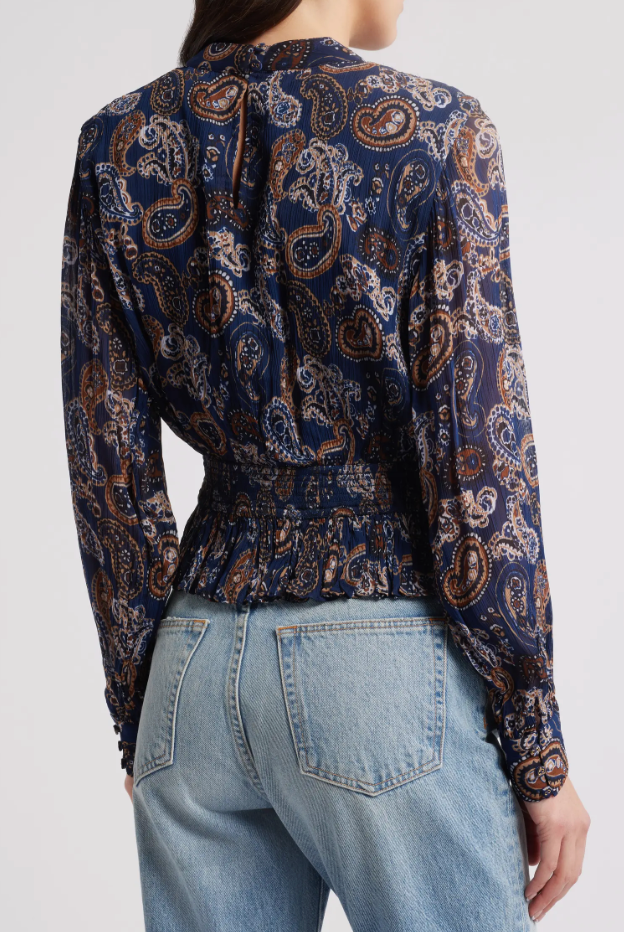 Noreen Blouse- Nutmeg Paisley