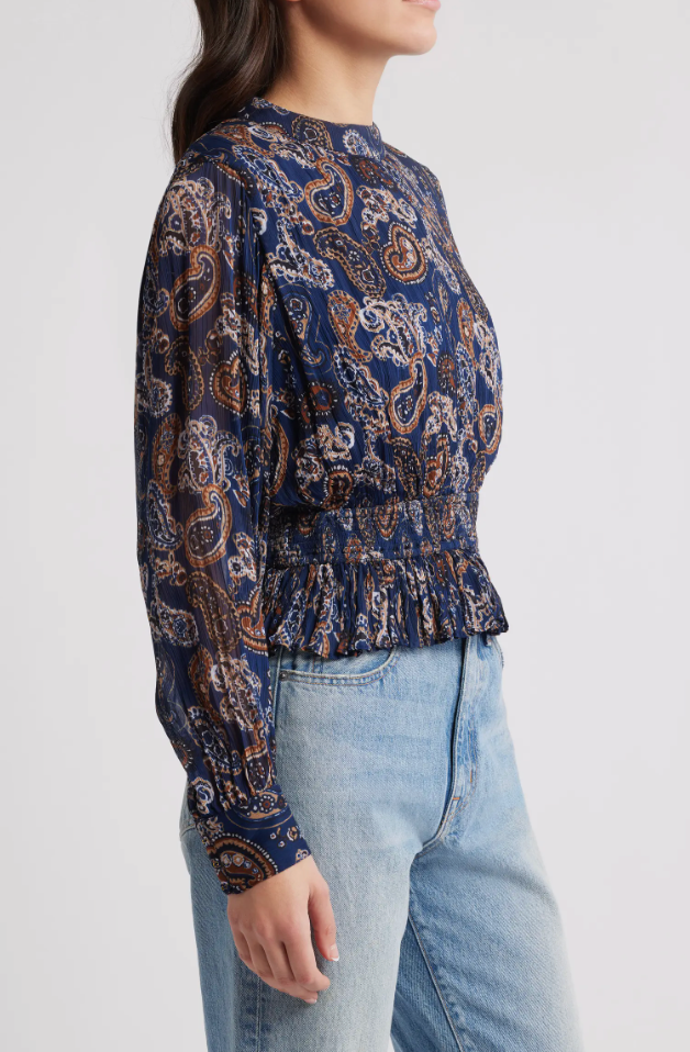 Noreen Blouse- Nutmeg Paisley