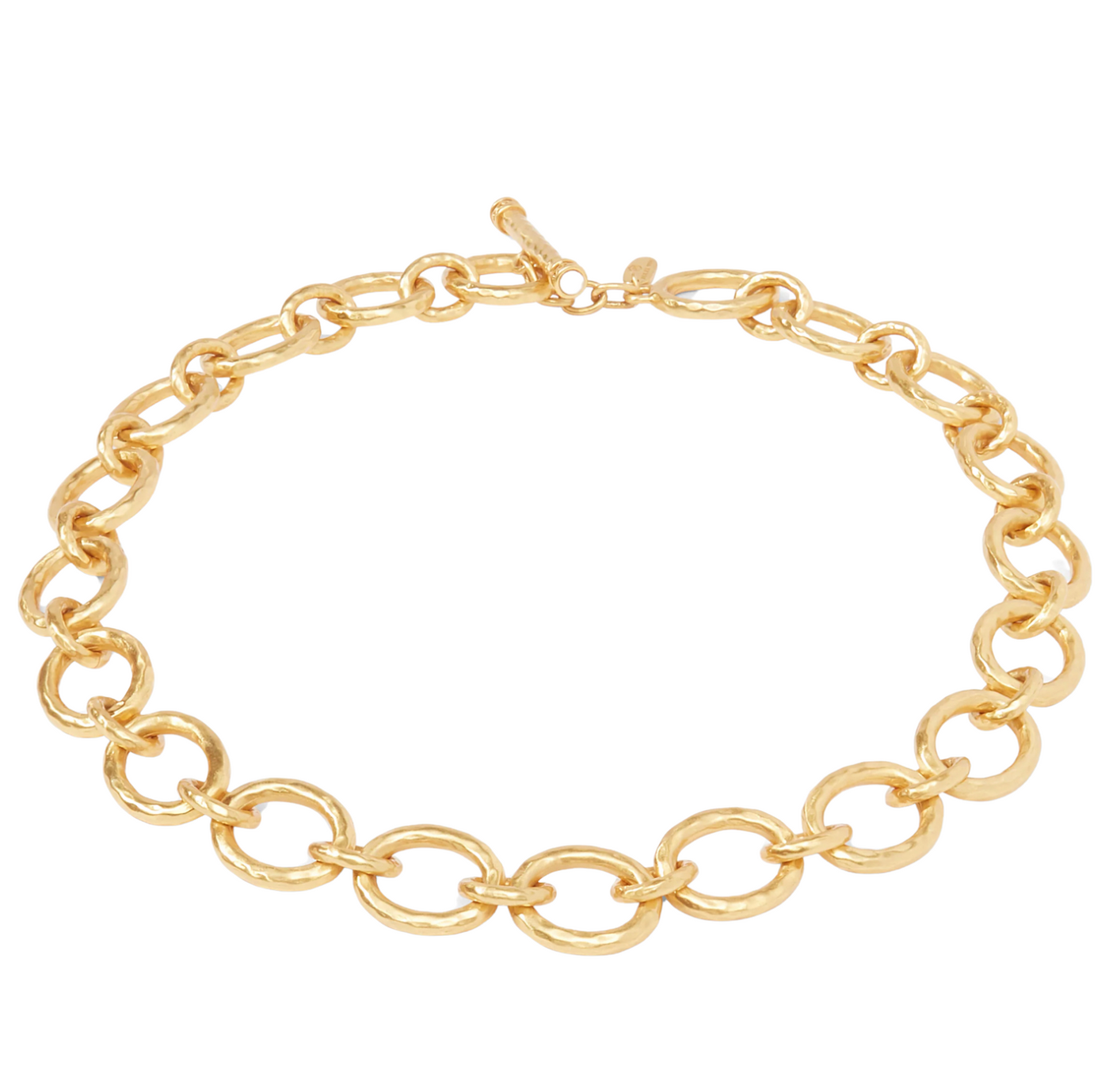 Catalina Demi Link Necklace- Gold Pearl