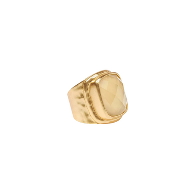 Tudor Statement Ring- Gold Champagne