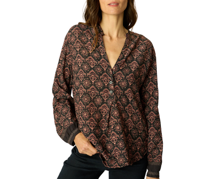 Leslie Shirt- Fleur- Del-Lis- Black