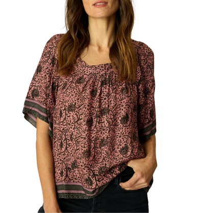 Nikki Top- Water Lily Mauve