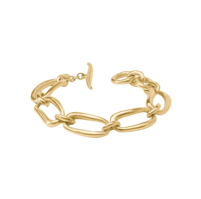 Wave Link Bracelet- Gold