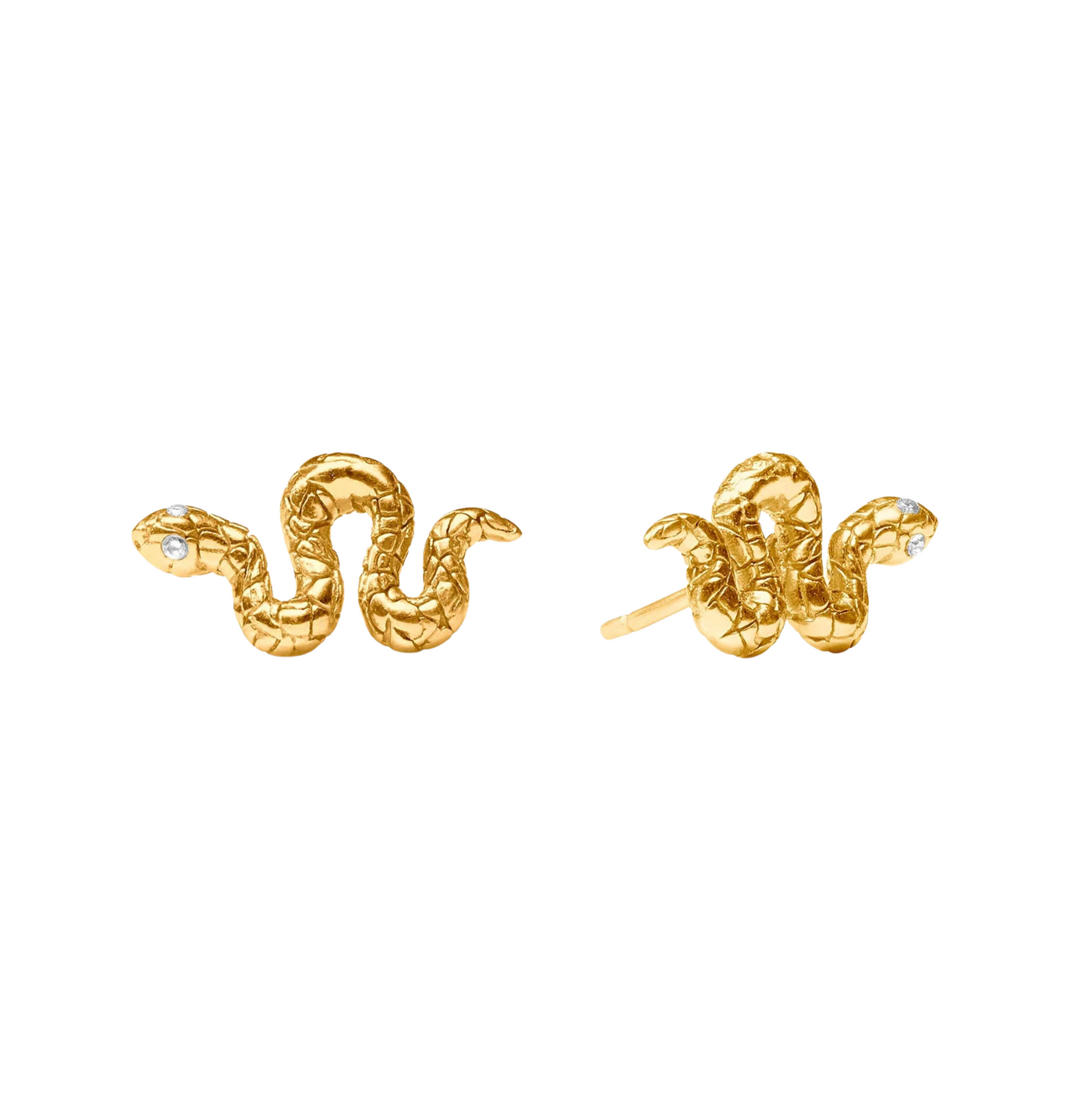 Snake Stud- Cubic Zirconia