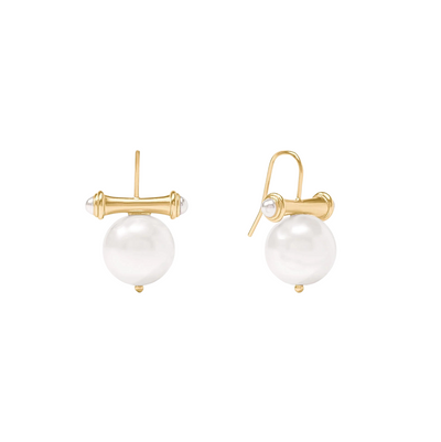 Bamboo Pearl Earring