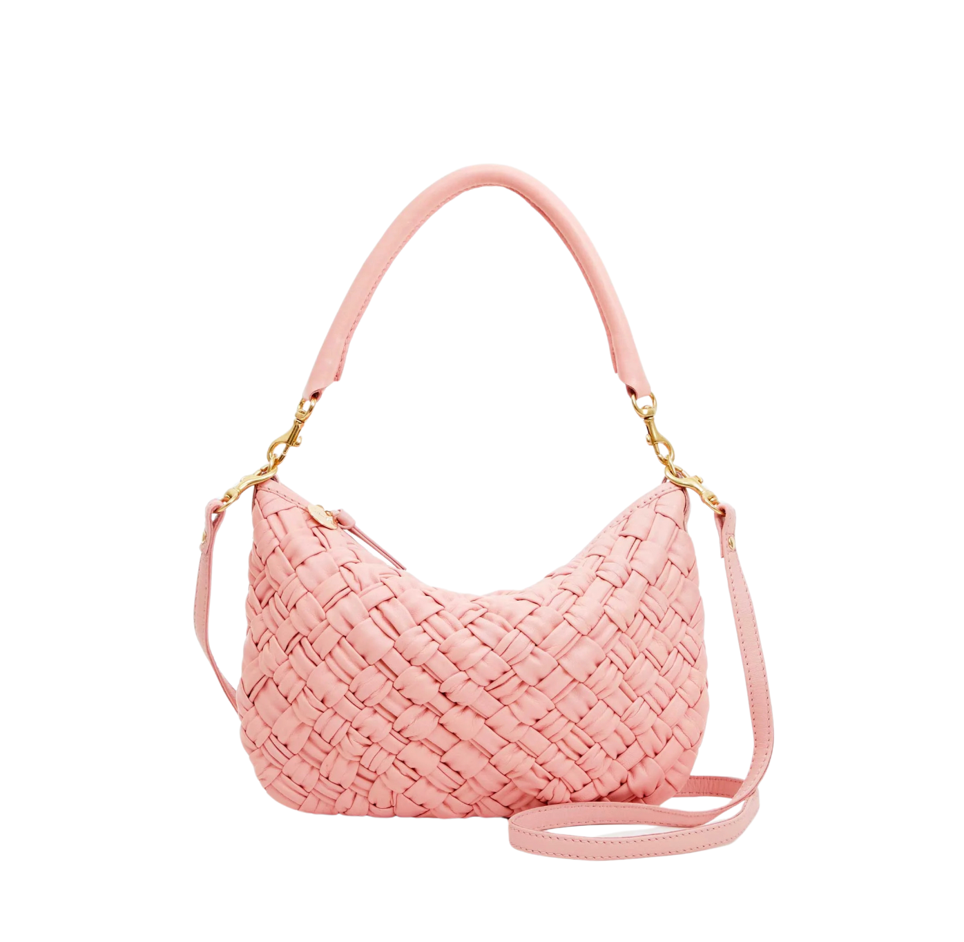 Petit Moyen Messenger Puffy Woven- Blush