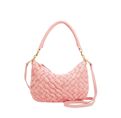 Petit Moyen Messenger Puffy Woven- Blush