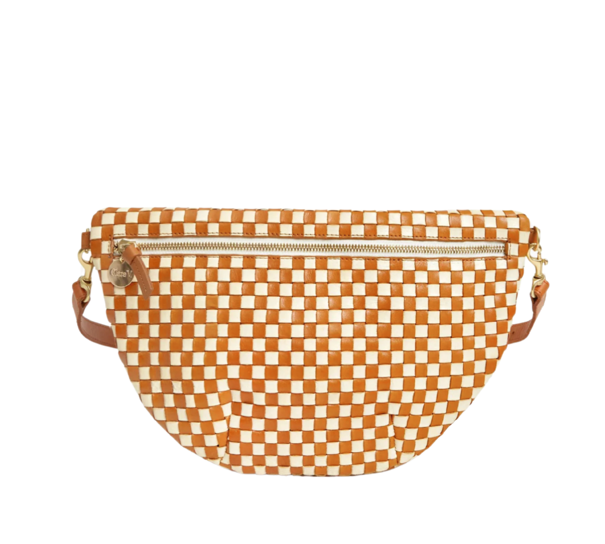 Grande Fanny Woven Checker- Natural/Cream