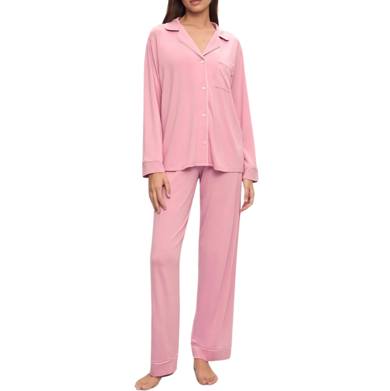 Gisele Long PJ Set- Rose Quartz/Petal Pink