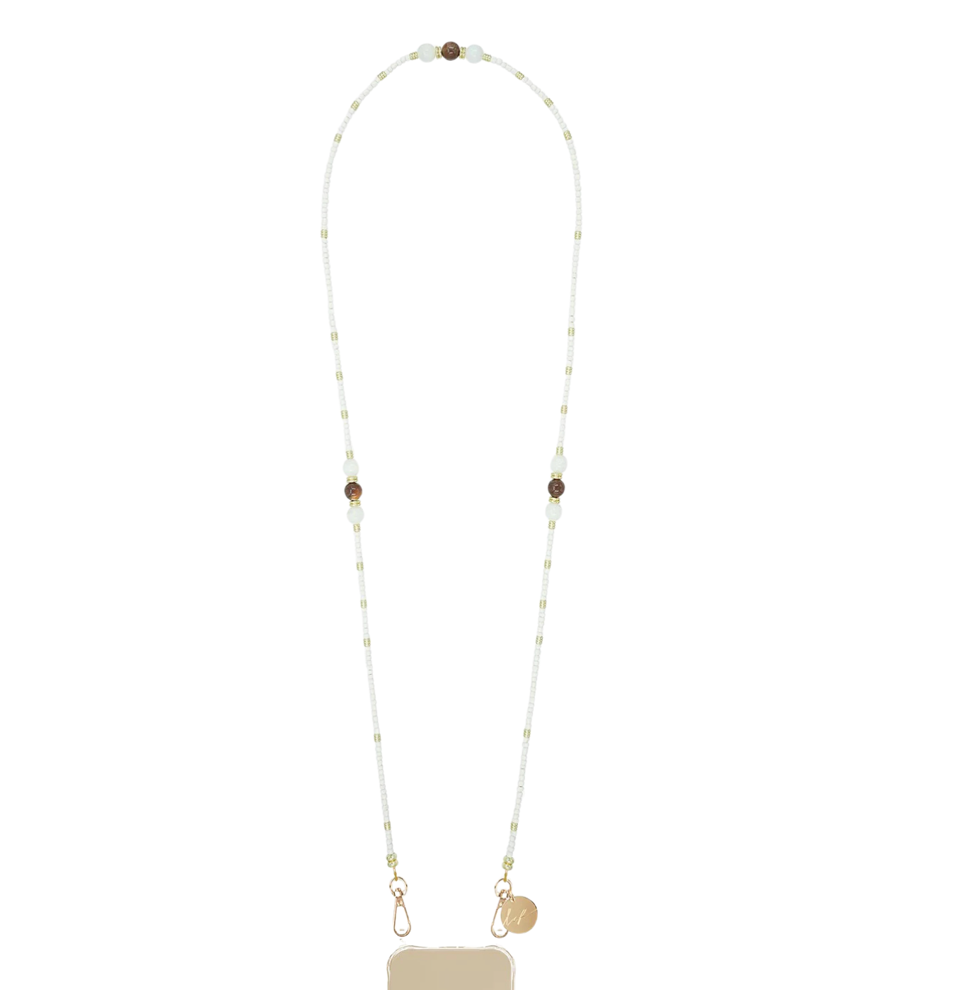 Iris Long Chain - Beige