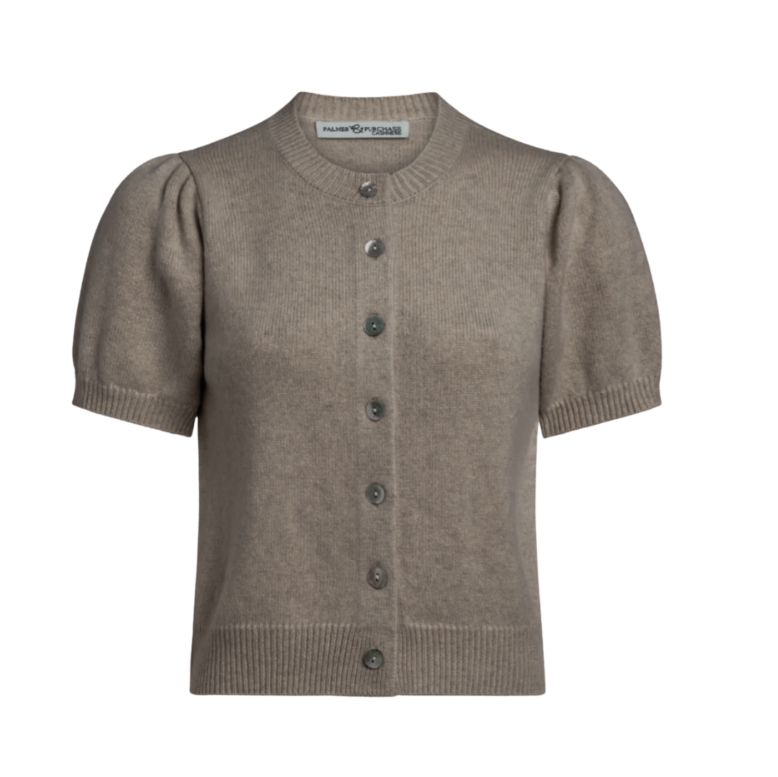 Mara Cashmere Cardigan- Walnut